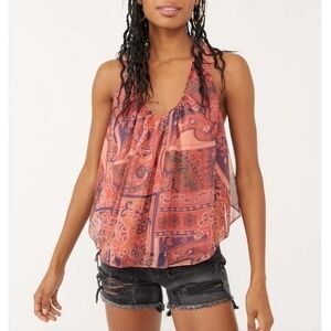 Free People strawberry tank, size xs, nwt